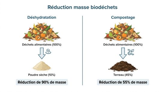 Réduction masse biodéchets