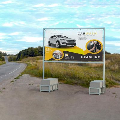 Panneau d'affichage extérieur fixé au sol Panneau d'affichage extérieur fixé au sol