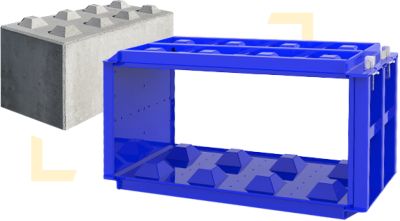 moule à béton en acier