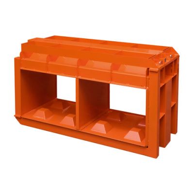 Moule double pour blocs béton empilables