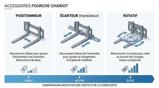 Accessoires fourche chariot