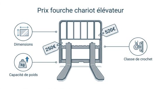 Prix fourche chariot élévateur