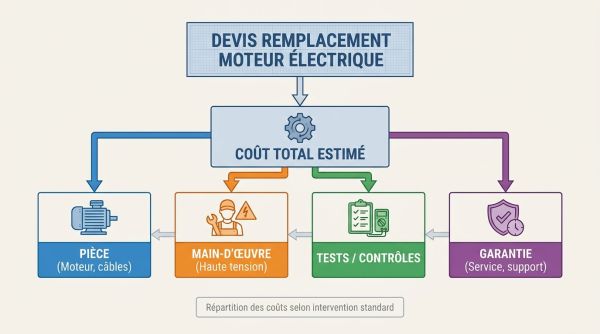 Devis remplacement moteur électrique