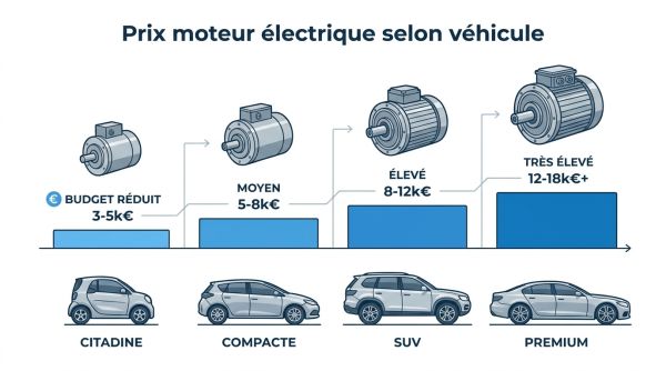 Prix moteur électrique selon véhicule