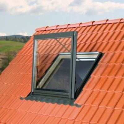 exutoire de fumée pour toiture en pente