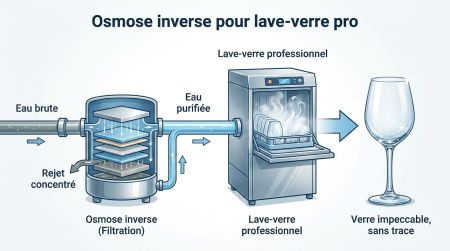 Osmose inverse pour lave-verre pro