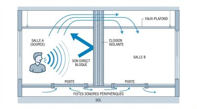 cloison amovible acoustique