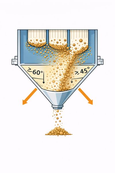 schéma trémie d'un dépoussiéreur industriel