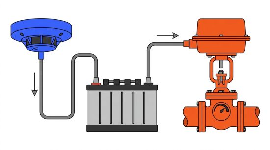 Chaîne automatique déclenchement incendie