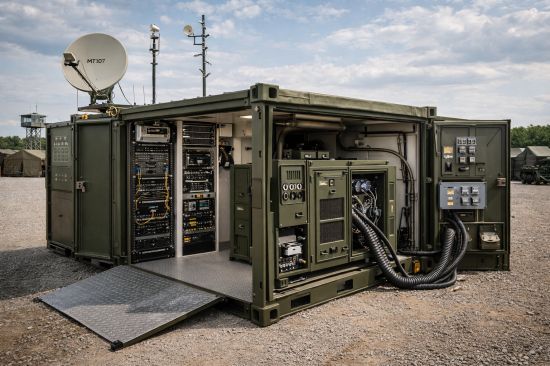 Équipement militaire et de télécommunications sur 