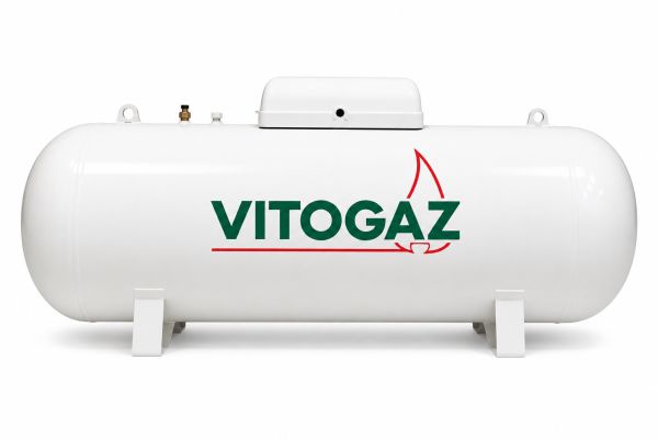 Réservoir VITOGAZ sur fond blanc