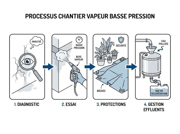 Processus chantier vapeur basse pression