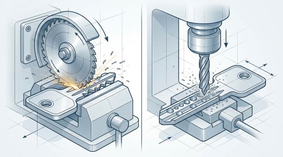 Usinage sur machine à clés