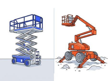 Nacelle électrique vs thermique sur chantier