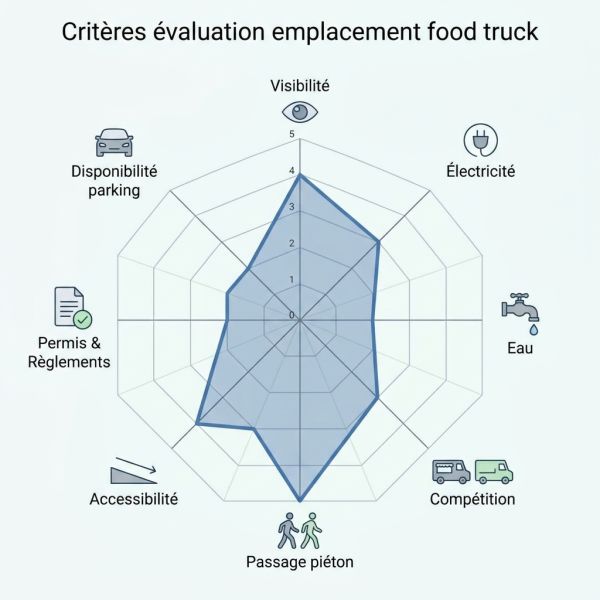 Critères évaluation emplacement food truck