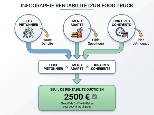 Infographie rentabilité d'un food truck