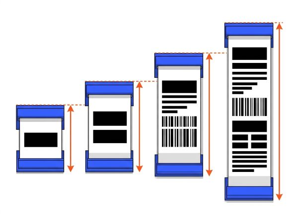Comparatif formats porte-étiquettes