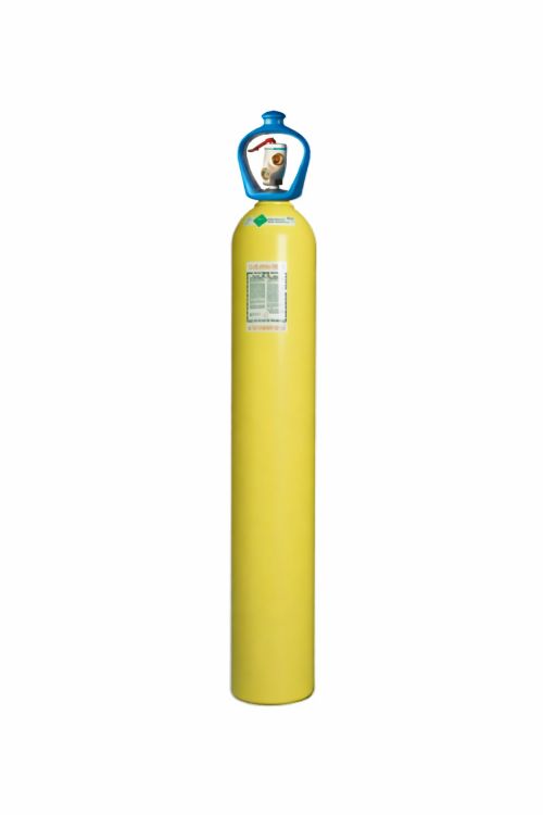 Cylindre de gaz jaune