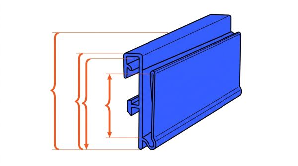 Mesures d'un porte-étiquette