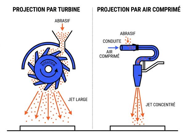 Comparatif turbine et air comprimé