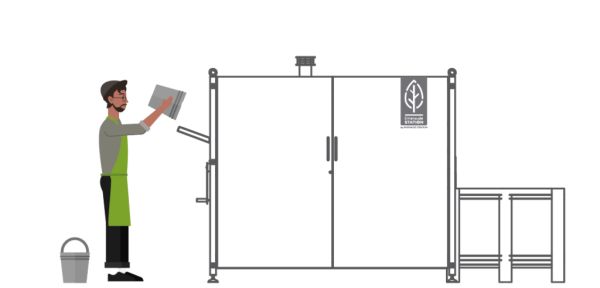 station de compostage pret a l'emploi