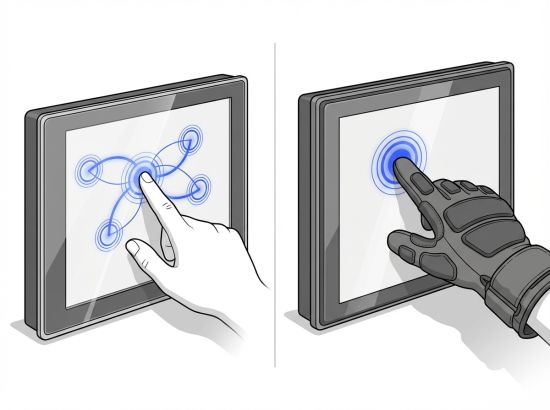 Tactile PCAP vs résistif sur Panel PC