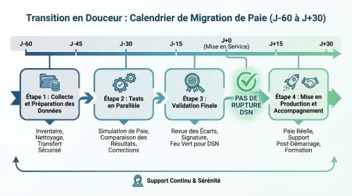 Calendrier transition paie DSN.