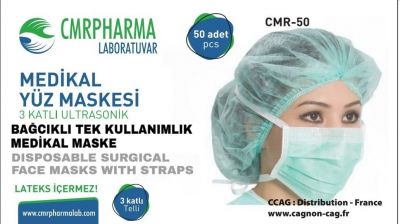Masque chirurgical 3 plis Masque chirurgical 3 plis
