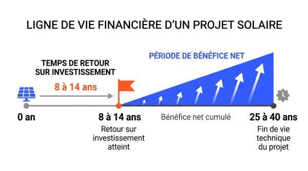 Temps de retour investissement solaire