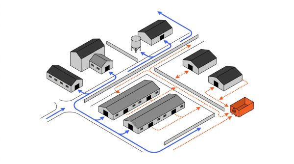 Circuits propres et sales en élevage de pondeuses