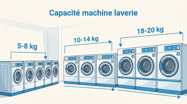 Capacité machine laverie