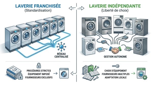 Franchise laverie ou non