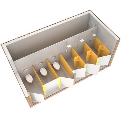 blocs sanitaires extérieurs collectifs