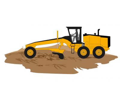 Utilisation d’une lame niveleuse pour un nivelleme