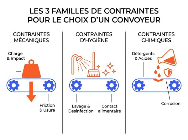 Critères mécaniques hygiéniques et chimiques