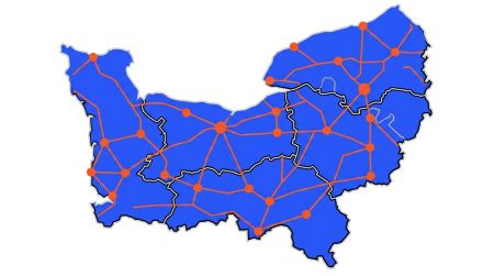 Carte chariots Normandie 5 départements