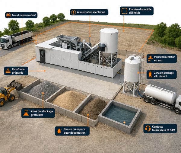 distributeur de béton autonome