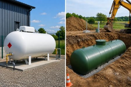 Installation de réservoirs de propane
