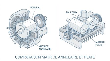 Comparaison matrice annulaire et plate