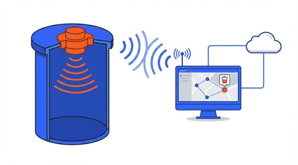 Capteur de remplissage pour colonne connectée