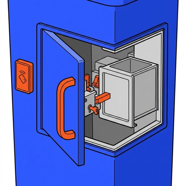 Trappe et contrôle d'accès sur colonne PAV