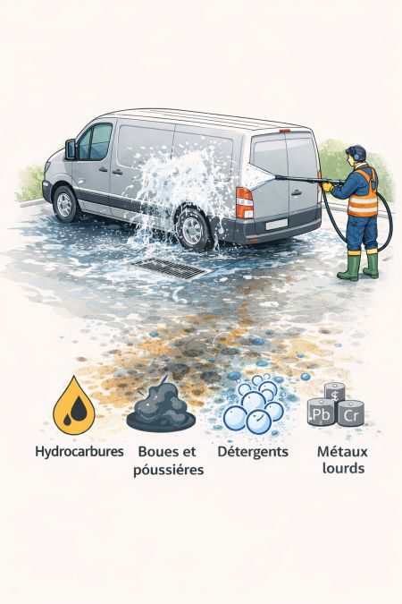 Nettoyage du van et contaminants visibles