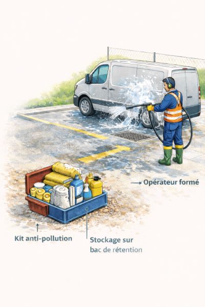 Nettoyage professionnel d'un véhicule