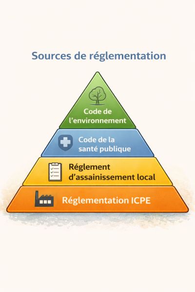Sources de réglementation pour les aires de lavage