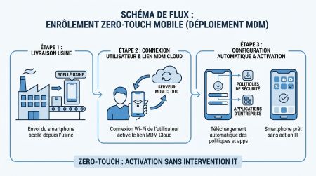 Déploiement MDM zero-touch smartphone