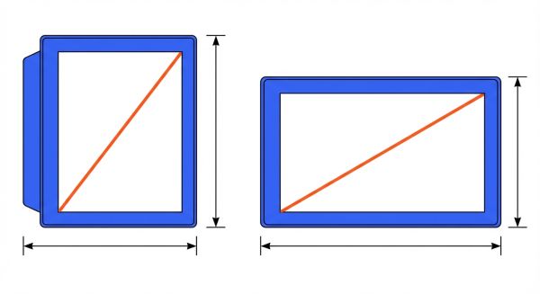 Dimensions Panel PC industriel 4:3 vs 16:9
