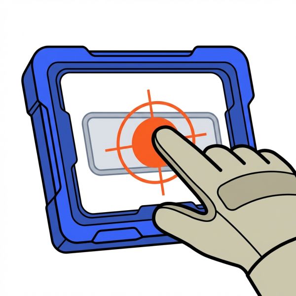 Gants et taille écran Panel PC industriel