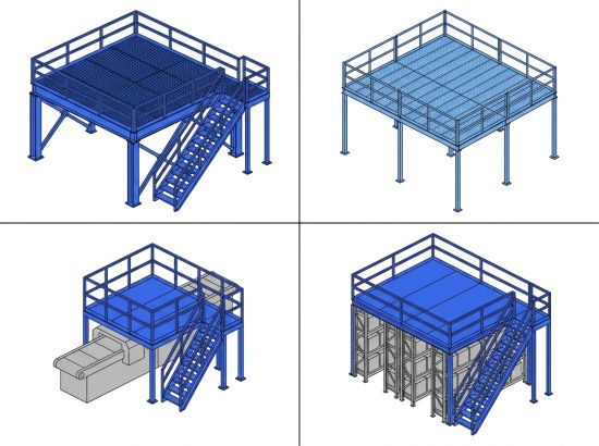 Comparatif 4 types de mezzanines industrielles