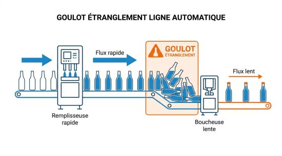 Goulot étranglement ligne automatique
