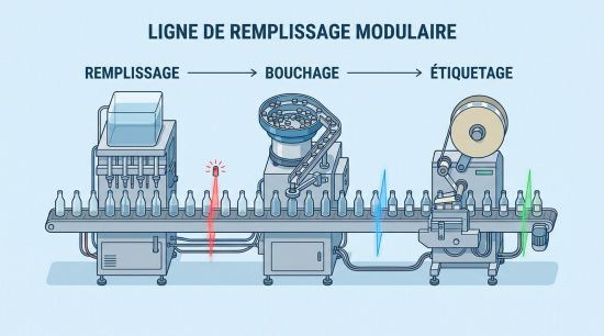 Ligne de remplissage modulaire